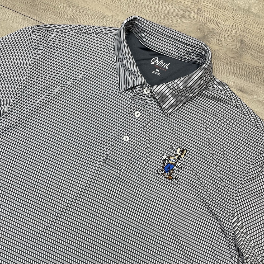 Oxford America Goofy Disney Mickey Golf Polo Gray Men Sz XXL Polo Golf Casual